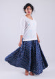 Blue Bandhaj Print  Flare Palazzo