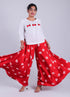 Red Bada Bandhaj Printed Palazzo