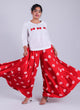 Red Bada Bandhaj Printed Palazzo