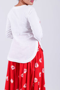 Red Bada Bandhaj Printed Palazzo