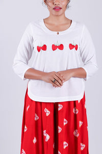 Red Bada Bandhaj Printed Palazzo