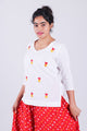 Red Bandhaj Printed Palazzo
