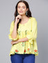Yellow Block Butta Print Top