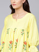 Yellow Block Butta Print Top