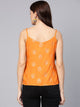 Mustard Printed A-line Top