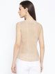Brown Zik-zak Print Top